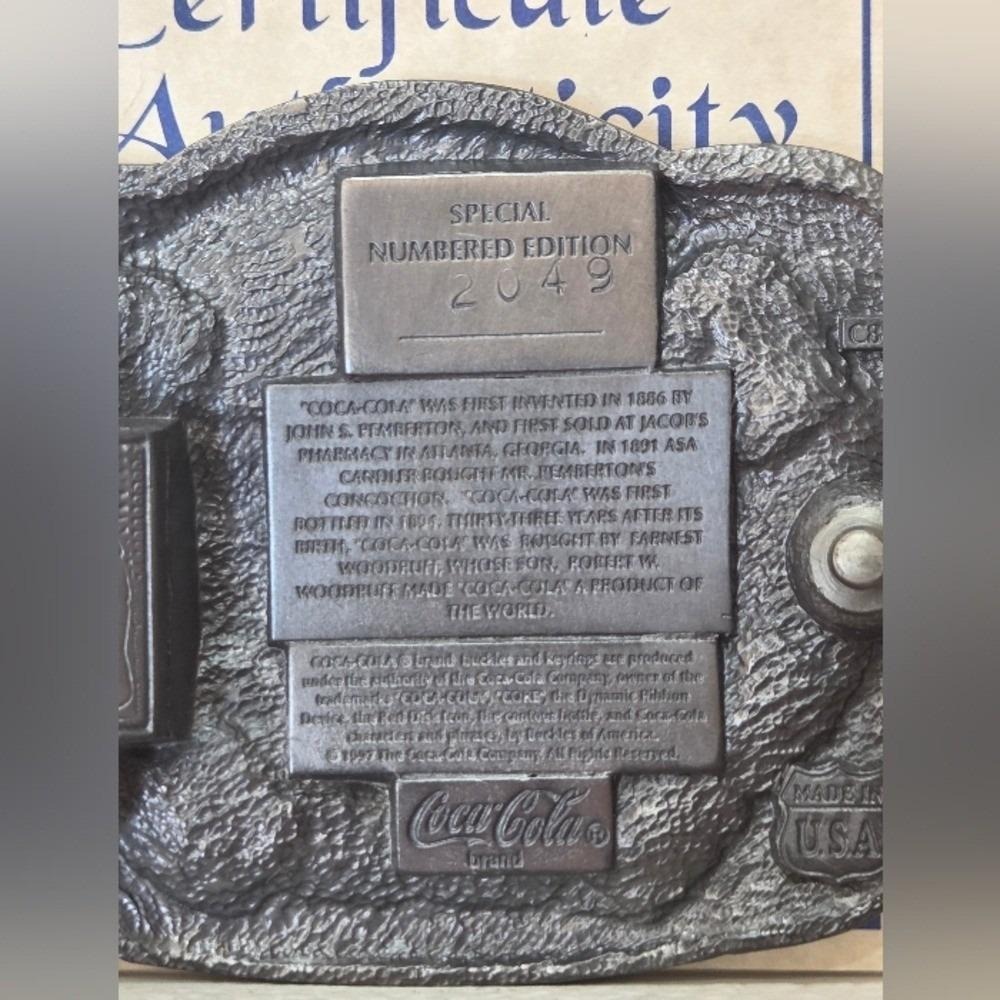 Limited Edition Coca-Cola "Always Since 1886" Belt Buckle | #2049‎ | Box & COA - Picture 3 of 5